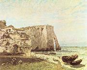 Gustave Courbet Die Keste von Etretat oil on canvas